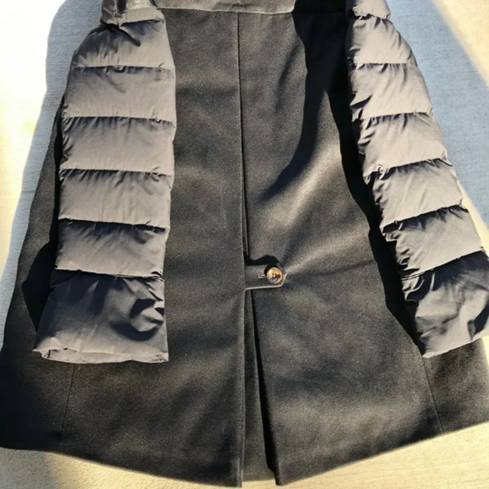 Peuterey Fuscello Bell Sleeve Combo Goose Down Puffer & Wool coat‎